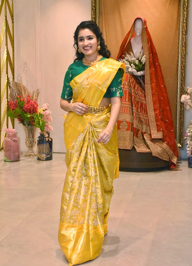 Telugu Actress Rathika Rose Stills in Yellow Saree